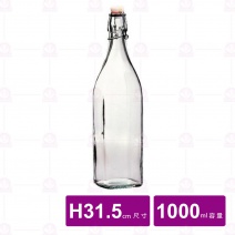 【Bormioli Rocco】方型醃漬瓶 1000ml / H31.5