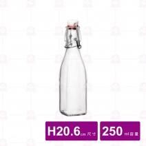 【Bormioli Rocco】方型醃漬瓶 250ml / H20.6cm