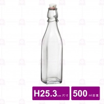 【Bormioli Rocco】方型醃漬瓶 500ml / H25.3cm