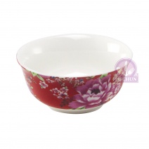 B529-25花團錦簇162飲杯(紅) 40cc 6.5*H3cm