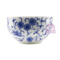 B553 蝶舞青花瓷飲杯 50cc 6.5*H3.5cm