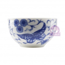 B553 蝶舞青花瓷飲杯 50cc 6.5*H3.5cm