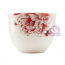 P057-29 富貴吉祥納福杯(紅) 50cc 5.5*H5.4cm