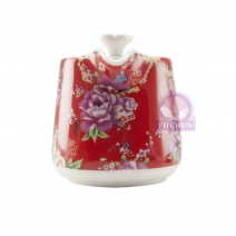 B529-7-2 花團錦簇甜心壺(紅) 240cc 12*H9cm