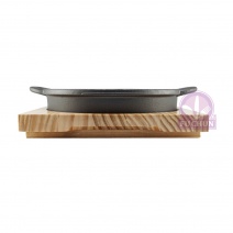 【菊川本味】鑄鐵雙耳鍋(不含木墊) 24cm/YY2220-1