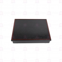 四格便當盒(不銹鋼內格)-木紋 30.3x24.3xH5.7cm