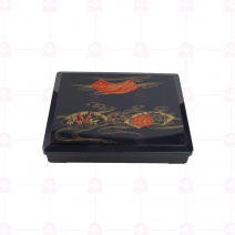四格便當盒(不銹鋼內格)-扇面 30.3x24.3xH5.7cm