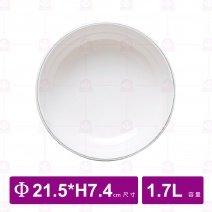【台灣美耐】NB409L京饌 直邊碗21.5xH7.4cm(接單生產)
