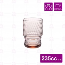 【日本ADERIA】亞德利強化水杯 棕色 235cc (6入/盒)