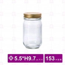 【日本ADERIA】玻璃直瓶 153ml/Φ5.5*H9.7cm  (6入/盒