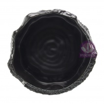 HP175-8 柴紋樹頭盤 8吋 霧黑 20*H10cm