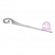 01400103 旋渦水果叉(銀) 9cm (6入/盒)