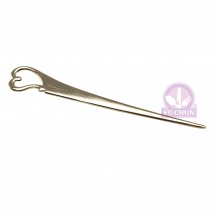01400102 愛心水果叉(金) 9cm (6入/盒)