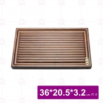 【菊川本味】重竹茶盤-行雲流水(排水) 36x20.5x3.2cm