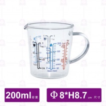 耐熱刻度杯 200cc