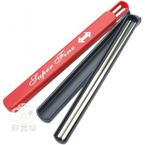 環保餐筷盒軌道式 (附筷)  紅.藍