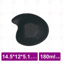 【台灣美耐】JW2325 陶面水滴碗 黑  (6入/盒)