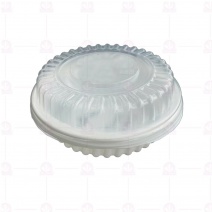 0104AB白色圓形年菜盒(底+蓋100入/箱)Φ15xH5cm