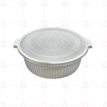 0509AB白色燉盅(底+蓋100入/箱)Φ32xH12.5cm