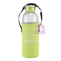 時尚隨身玻璃水瓶-綠 580ml Φ6.5*H22cm