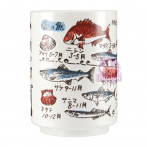 壽司茶杯 2.5吋-壽司(魚四季)月份