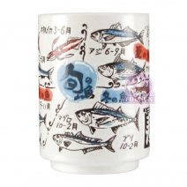 壽司茶杯 2.5吋-壽司(魚四季)月份