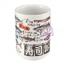 壽司茶杯 2.5吋-壽司(魚四季)月份