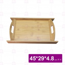【菊川本味】斜把凸角竹托盤 45x29x4.8cm/M07-45