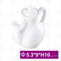 【大同磁器】醬油調味壺-白 Φ5.3x9xH10cm