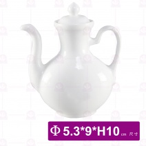 【大同磁器】醬油調味壺-白 Φ5.3x9xH10cm