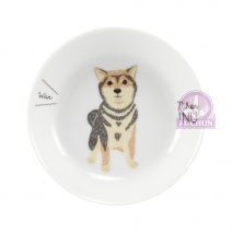 148043 柴犬馬克杯盤組 Φ8.6xH9.1cm/Φ10.5xH2.3cm