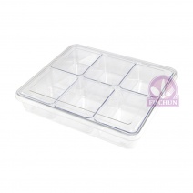 6格PC味盒 外框34*30*H6cm內格 10.5*13.5*H5.5cm
