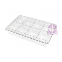 8格PC味盒 外框45.5*30*H6cm內格 10.5*13.5*H5.5cm