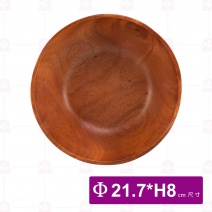 【菊川本味】F40-21 桃木沙拉碗 Φ21.7xH8cm