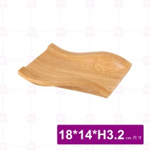 【菊川本味】M125-18 雅竹竹托盤-波浪 18x14xH3.2cm