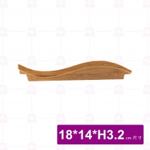 【菊川本味】M125-18 雅竹竹托盤-波浪 18x14xH3.2cm