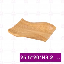 【菊川本味】M125-25 雅竹竹托盤-波浪 25.5x20xH3.2cm