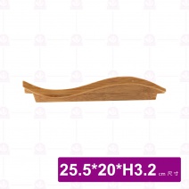 【菊川本味】M125-25 雅竹竹托盤-波浪 25.5x20xH3.2cm