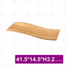 【菊川本味】M126-41 雅竹竹托盤-長條波浪 41.5x14.5x