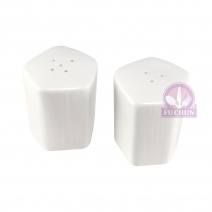 啞光幾何白色味具(三孔+五孔) 4.8*4.8*H7.3cm