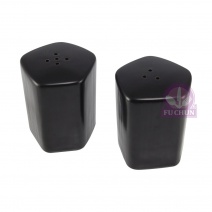 啞光幾何黑色味具(三孔+五孔) 4.8*4.8*H7.3cm