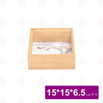 【菊川本味】大理石紋可疊竹盒-小 15x15x6.5cm/J77-15