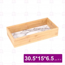 【菊川本味】大理石紋可疊竹盒-大 30.5x15x6.5cm/J77-
