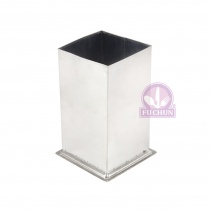 白鐵吸管座(筷弄)-方 7*7*H13.3cm