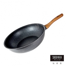 【仙德曼 SADOMAIN】大理石不沾炒鍋34cm