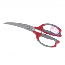 76564 多用途廚房剪刀(日本製) 彎-紅 25cm
