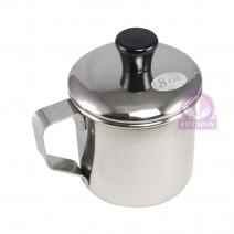 【A-OK】#304白鐵口杯(附蓋) Φ8cm 350cc