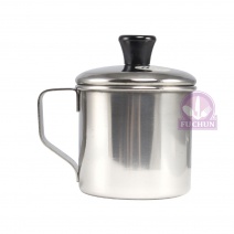 【A-OK】#304白鐵口杯(附蓋) Φ8cm 350cc