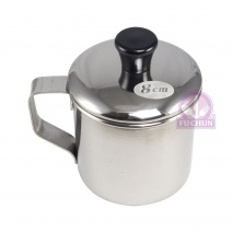 【A-OK】#304白鐵口杯(附蓋) Φ8cm 350cc