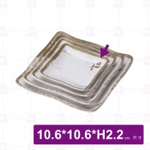 【Shunta金順代】秋日四方皿 (12入/盒)10.6x10.6x2.2c